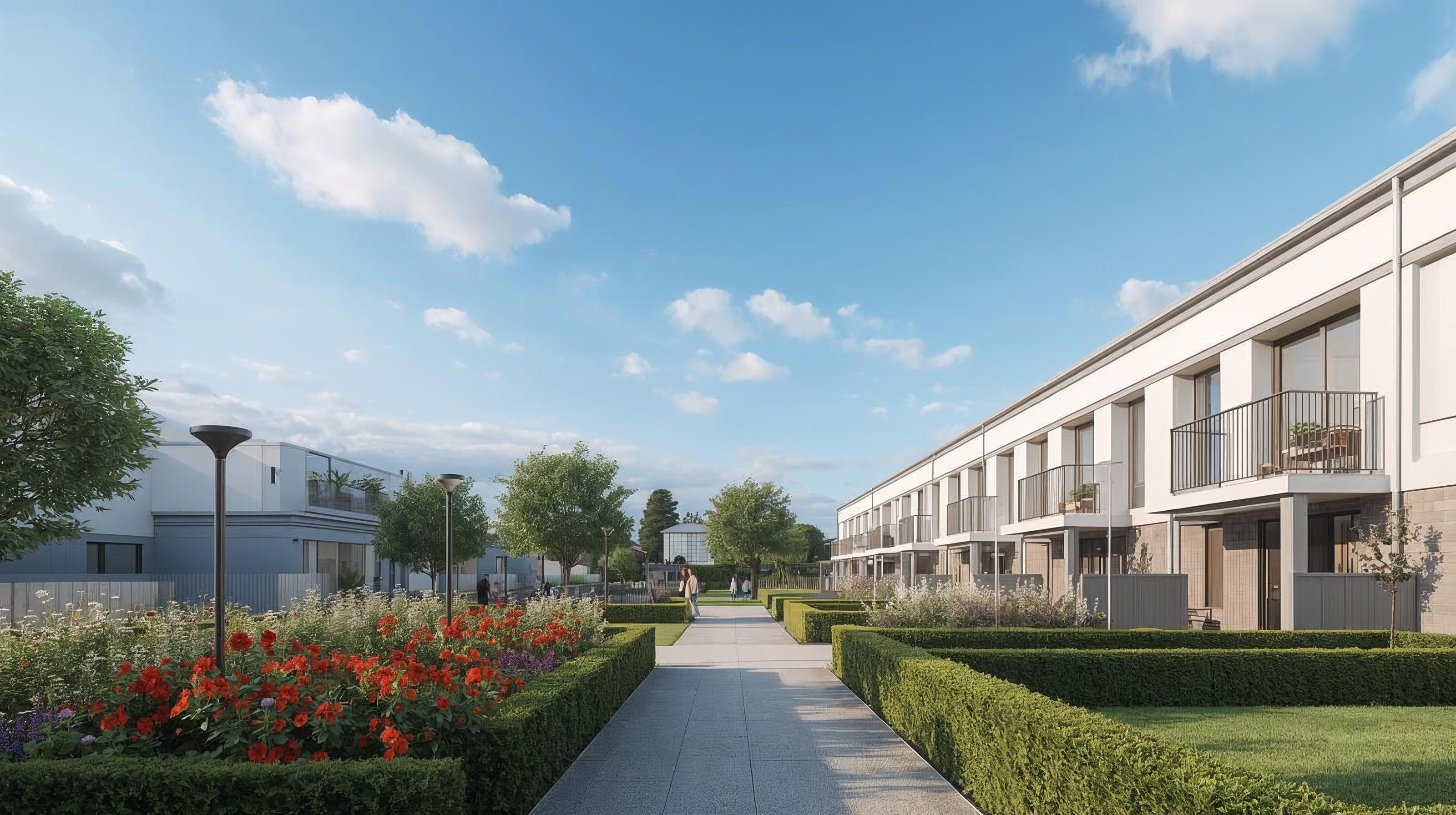 Auckland apartment building in morning light with balconies and greenery, representing shared living and body corporate communities.